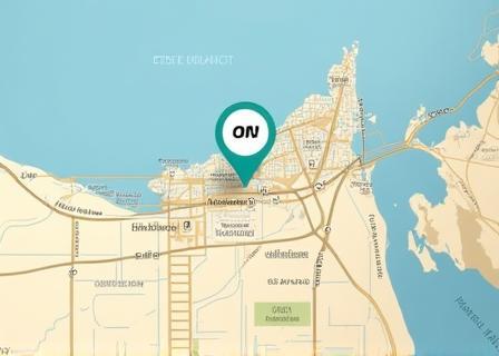 Map locating EmDigital Networks office in Dubai